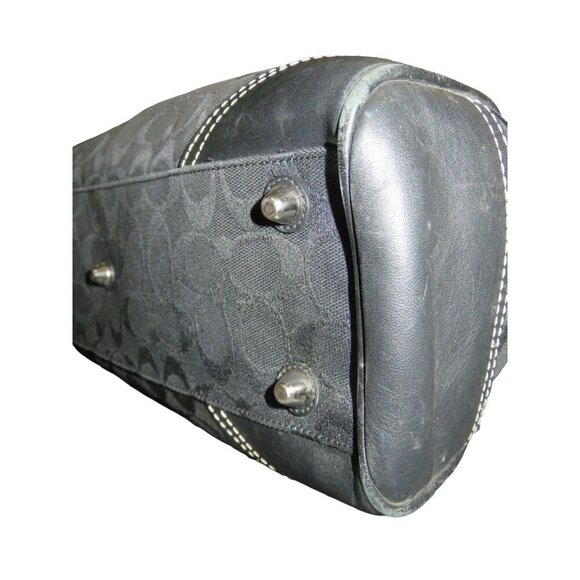 Coach 2008 Hampton Signature C Jacquard black Tote with matching long wallet - Picture 8 of 16